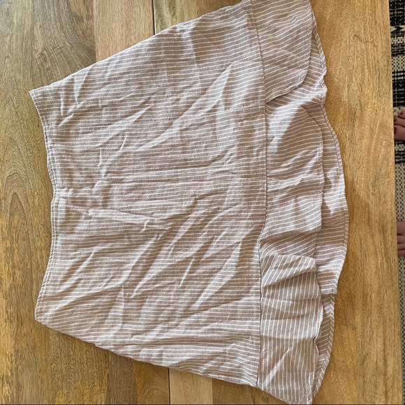 Abercrombie & Fitch Linen Striped Mini Skirt - Picture 2 of 3